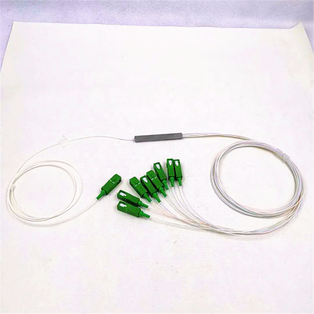 1*2 1*8 1*16 single mode fiber optical splitter with sc/apc connectors