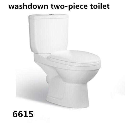 Buy cheap Bathroom Floor Mounted S-trap 250mm/P-trap 180mm Roughing-in Washdown Two-piece Toilet from wholesalers