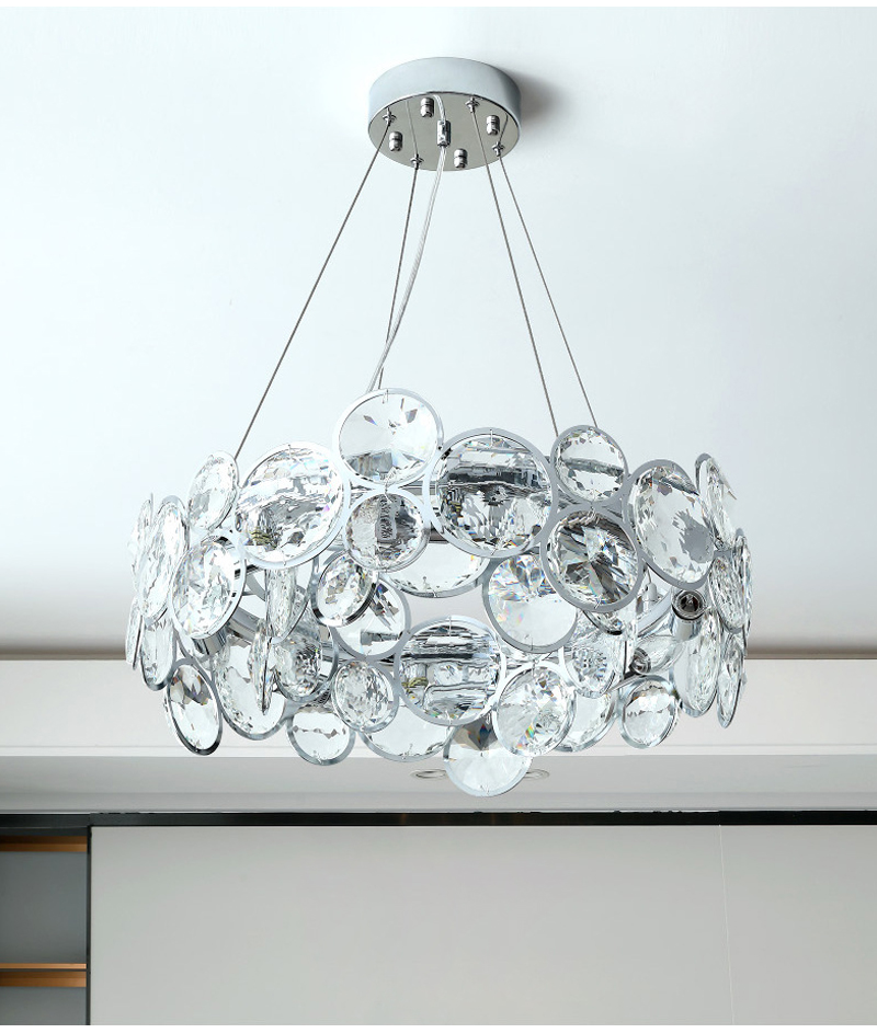 Modern Ring Led Chandelier For Living Room Luxury Glass Hanging Lamp(WH-MI-315)