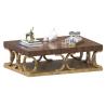 Buy cheap Solid Wood Oak Sturdiness European Style Coffee Table 1000*750*450mm from wholesalers