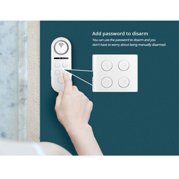 Smart Wi-Fi Door Contact Magnetic Sensor Alarm Set Password(WD31)