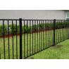 Buy cheap Residential Black Wrought Iron Fence Panels For Flat Top 1000mm - 2400mm Length from wholesalers