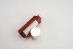 PET Small Empty Beauty Bottles / Luxury Amber Plastic Pump Bottles