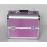Buy cheap Rose Red Aluminium Beauty Case with Striped ABS Panel from wholesalers