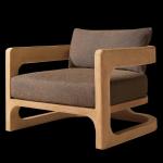 Customized Outdoor Courtyard Villa Teak Wood Table And Sofa Set For Garden