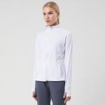 2023 Spring New Women′s Yoga Wear Sports Coat Quick Dry Standing Collar Long