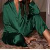 Buy cheap Luxury 2 Piece Set Sleepwear Girl Long 100% Silk Pyjama Satin Washable For Women from wholesalers