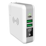 Buy cheap Four In One Universal 2 USB Qi Wireless Charger Power Bank from wholesalers
