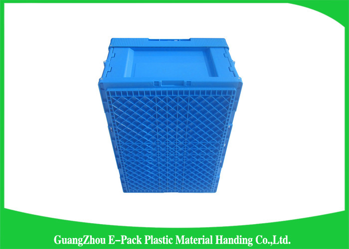 Virgin PP Plastic Folding Crate , Collapsible Plastic Storage Bins ForTransport Turnover Storage