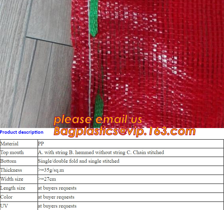 40x60cm yellow raschel mesh onion packing bag,Hot sale PE raschel mesh bag for potato,raschel net bag & pp raschel mesh
