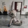 Buy cheap Stainless Steel Rabbit Statue Mirror Polished Cartoon Animal Sculpture Modern Pop Art Outdoor Decoration Large from wholesalers