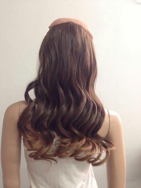 Buy cheap Chocolate Brown Curly Synthetic Hair Extensions / Synthetic Hair Pieces For Women from wholesalers
