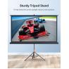 Buy cheap 1.0 Gain Tripod Projection Screen 70"X70" Portable Cinema Simulation from wholesalers