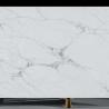 Buy cheap Calacatta Classical Polished Honed White Quartz Stone Veneer White Quartzite Slabs For Benchtop from wholesalers