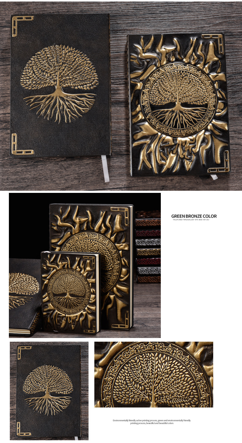 Business Notetaking Hardcover Notepad with Color PU Leather Cover and Custom Design