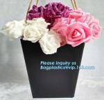 OEM Logo Printed Paper Packaging Bag Custom Good Quality Flower Carrier Bag,Art