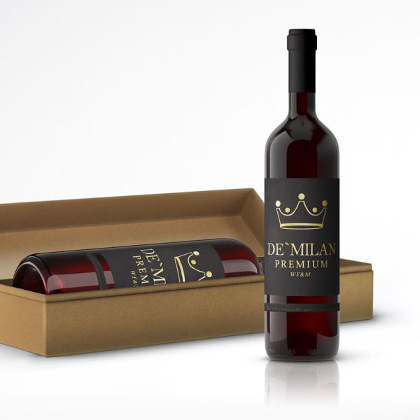Buy cheap Whiskey 750ml Wine Sticker Labels Custom Pantone color Red Wine Sticker from wholesalers