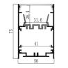 Buy cheap 6063 T5 Aluminium LED Profile Surface Mounted Profile For Ceiling / Wall Lighting 50*75mm from wholesalers