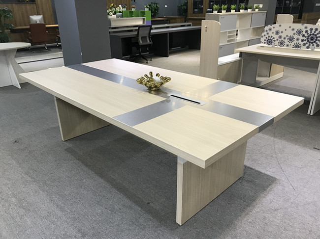 Rectangular Executive Conference Table , Large Boardroom Table 750mm Height