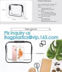Popular Iridescent Clear PVC Makeup Bag, custom logo printing clear pvc makeup