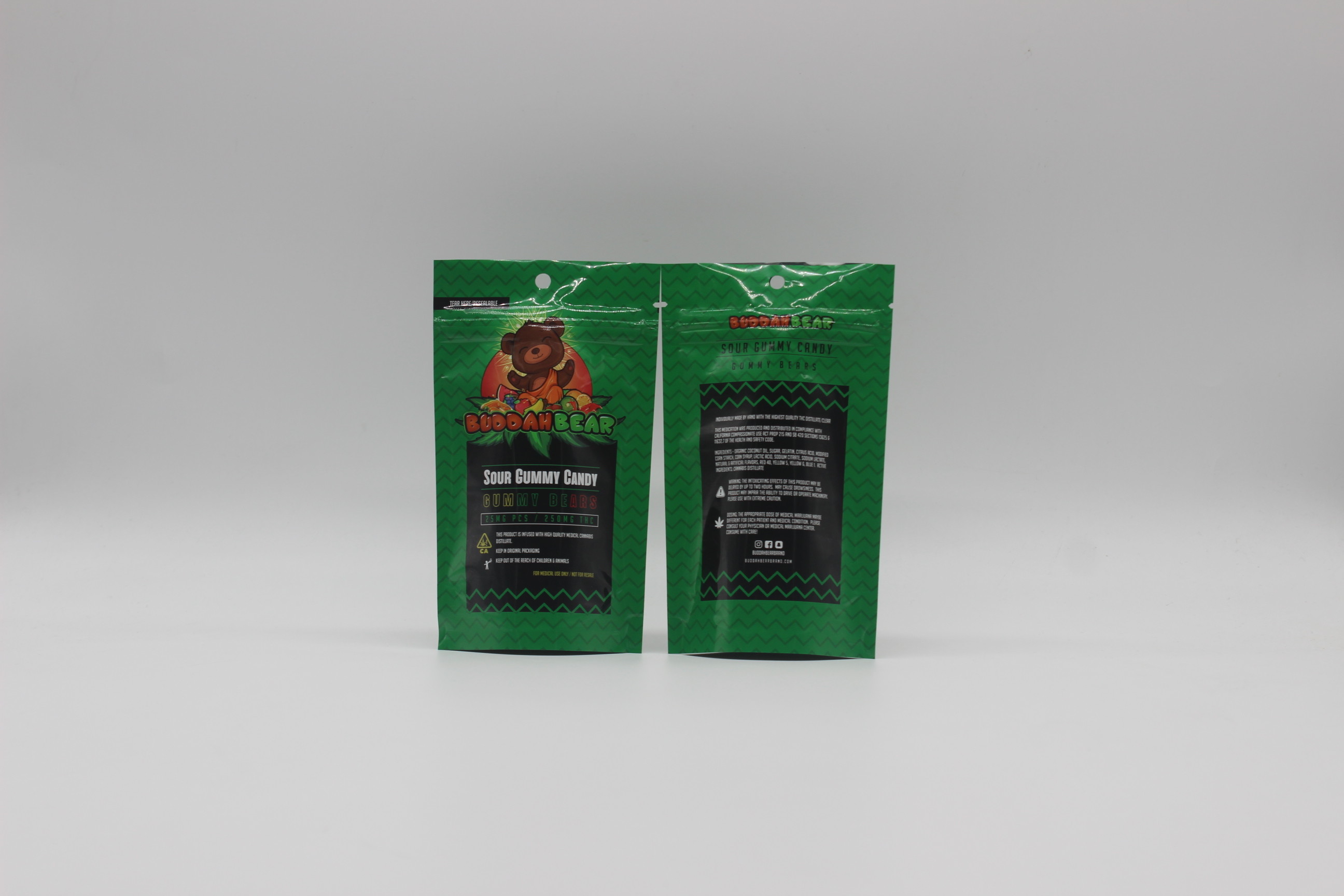 Custom Printed Smell Proof weed Bags 120mircon weed Mylar Bags