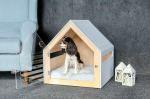 Customized Wood Pet Furniture Indoor Wood Dog House 58*40*54CM