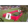 Buy cheap USA Hot Teamwork Soccer Games Red N White Human Body Inflatable Football Field from wholesalers