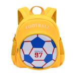 Blue 3D Football Backpack / Cute Cartoon Knapsack For Boys