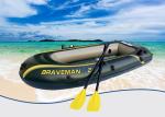 Dark Green Braveman Durable Inflatable Boat , Convenient Lightweight Inflatable