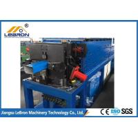 Buy cheap Blue Metal Gutter Roll Forming Machine , High Speed Seamless Rain Gutter Machine product
