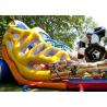 Buy cheap Multicolored Inflatable Amusement Park Football Combo Playground With LED Scoreboard from wholesalers