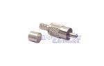 Female RCA Coaxial Cable Connectors with Panel Mount Jack Crimp Plugs for 75