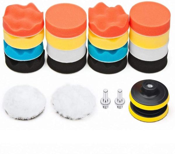Buy cheap 22PCS Car Polishing Sponges Drill Polishing Pad 3 Inch Buffing Pads from wholesalers