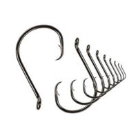 Buy cheap High Carbon Steel Sea Fishing Hooks / Circle Fishing Hooks Black Color product