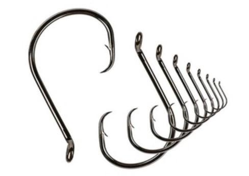 Buy cheap High Carbon Steel Sea Fishing Hooks / Circle Fishing Hooks Black Color from wholesalers