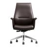Buy cheap Middle Back 0.29m3 CBM Leather Revolving Chair With Castors from wholesalers