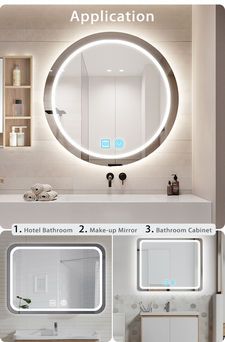 PET Material Anti Fog Film for Bathroom Mirror 300mm*400mm Square Shape Customize