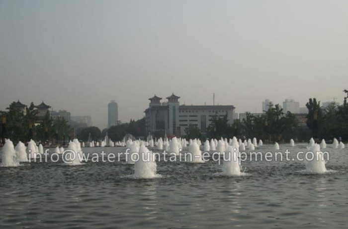 Cup Shape Gushing Water Fountain Nozzles Aeration With Milk White Bubbles