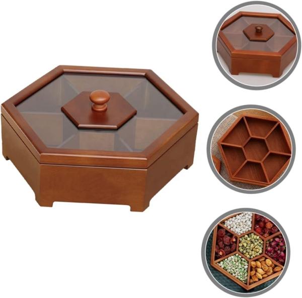 Buy cheap Customized Box Divided Multi-Function Wedding Dried Fruit Nuts Crackers Food Cookies Snack Hexagon from wholesalers