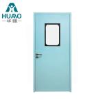 Galvanized Steel Modular Cleanroom Swing Door Laboratory Door With Window