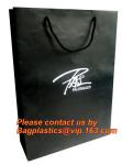 High Quality And Fancy Customized Black Printed Luxury Gift Paper Shopping Bag,