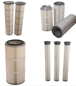 China Polyester Dust Filter Cartridge pleated filter cartridge air filter cartridge on sale
