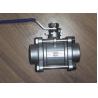 Buy cheap Butt Welding 3 Piece Stainless Steel Ball Valve WCB / CF8 / CF8M BW PAD ISO 5211 from wholesalers