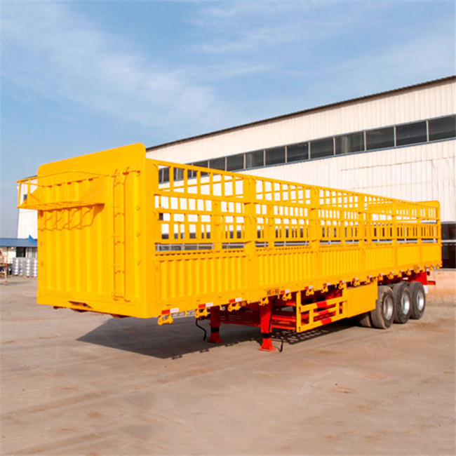 Removable Side Wall Semi Trailer 1800 Mm Fence To Transport Fruit Vegetable