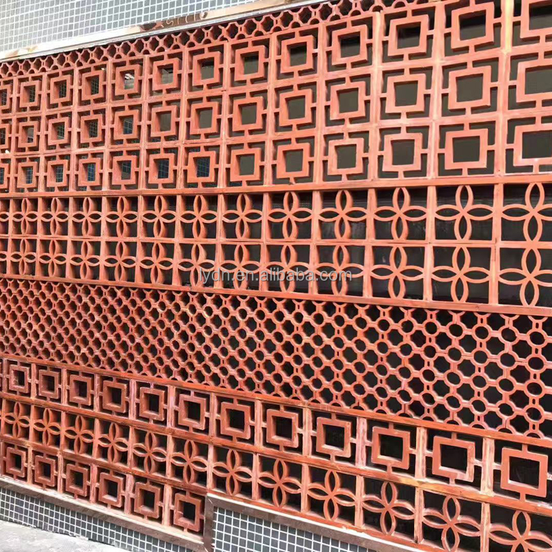 800 Centigrade Heat Insulation Hollow Perforated Clay Bricks For Garden Wall Decorative Construction