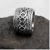 Buy cheap Vintage Old Titanium Stainless Steel with Sterling Silver Plated Band Ring () from wholesalers