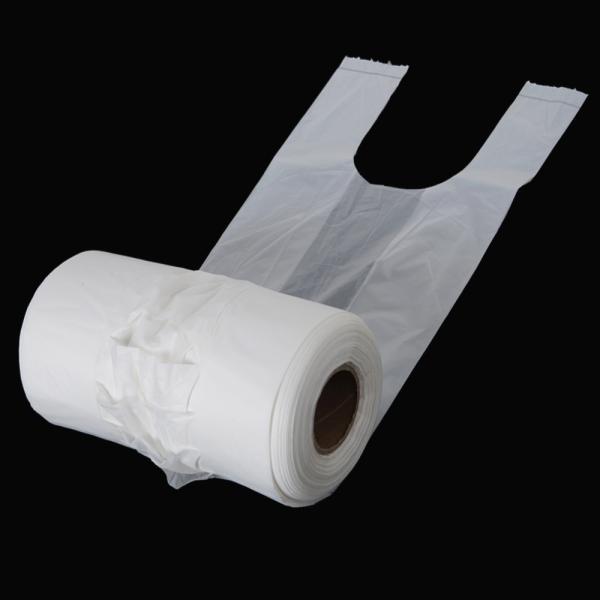Buy cheap Custom Printed T Shirt Plastic Grocery Bags Disposable Plastic Shopping Bags from wholesalers