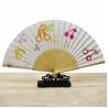 Buy cheap Big Clack Large Polyester Satin Bamboo Custom Hand Fan Rainbow Gay Pride 33Cm from wholesalers