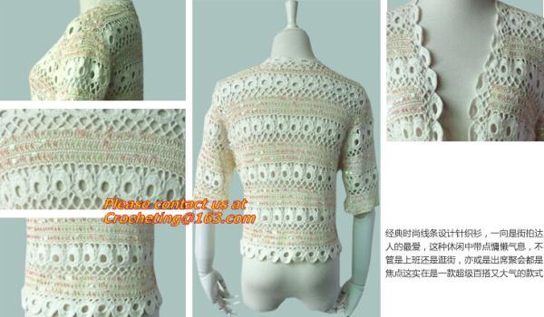 Buy cheap New Sweet Thin, Sweater Tops, Girls Bat short Sleeve, Crochet Cardigans Fall Plain Pattern from wholesalers