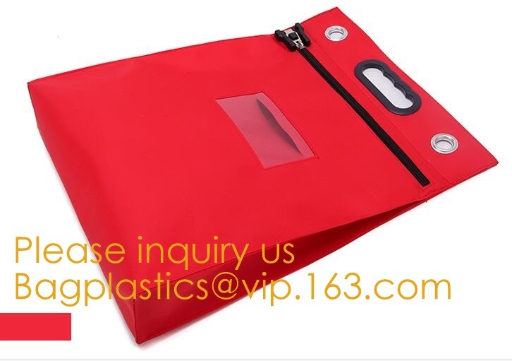 Security Bank Deposit Bag Coin Bag Cash Bag Bank Box Money Bag Tamper Proof Security Plastic Padlock Seal For Safety